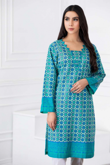 1 PC Unstitched Printed Lawn Shirt SL-927 A